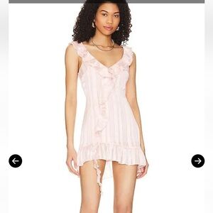 Selina Ruffle Mini Dress (REVOLVE)